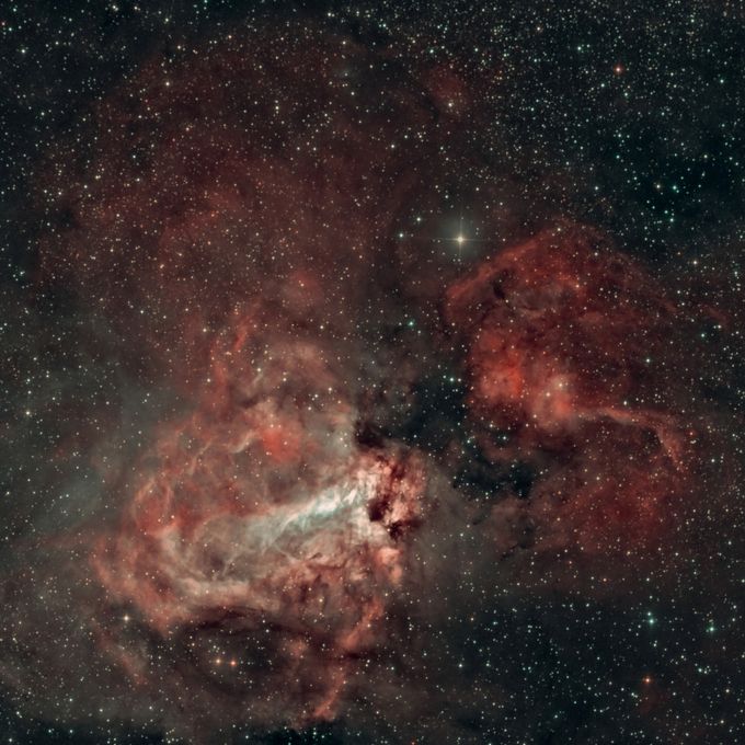 M 17 Omega ou Swan nebula